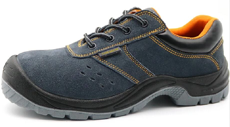 TM2010 Anti slip suede leather puncture proof sport work shoes steel toe