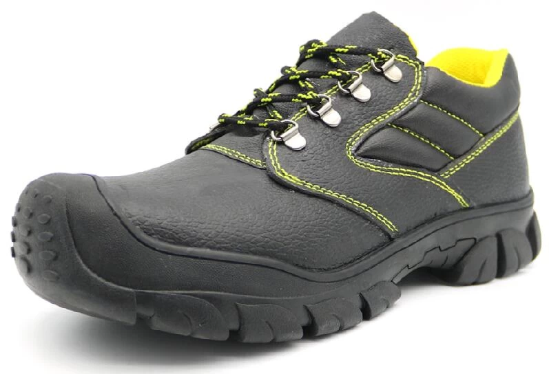 TM3006 Low ankle anti slip steel toe prevent puncture leather oil field work shoes