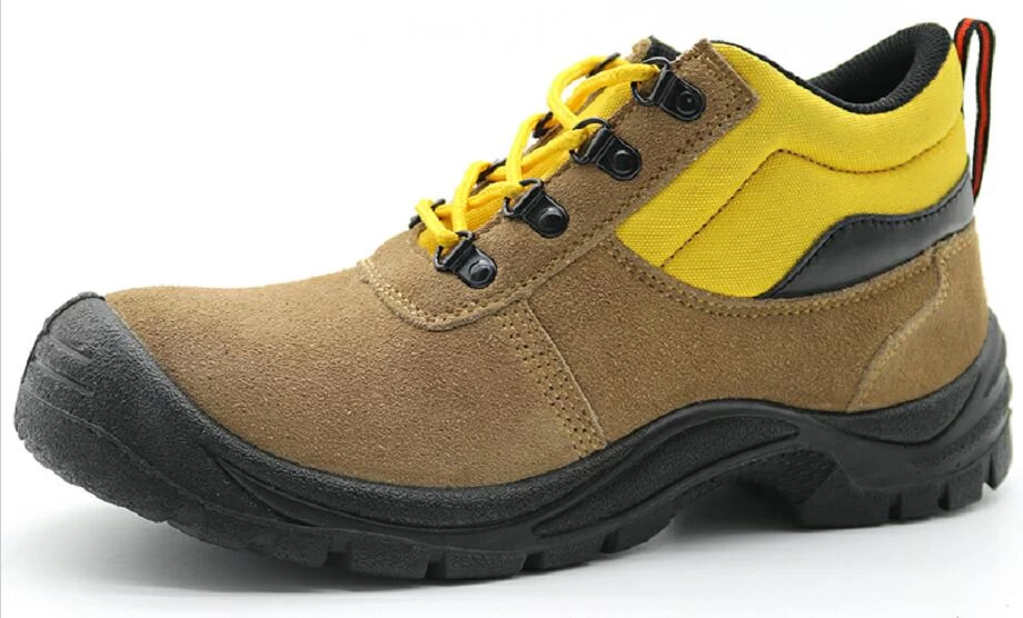 TM3017 Anti slip steel toe puncture resistant cheap suede leather safety shoes to nigeria