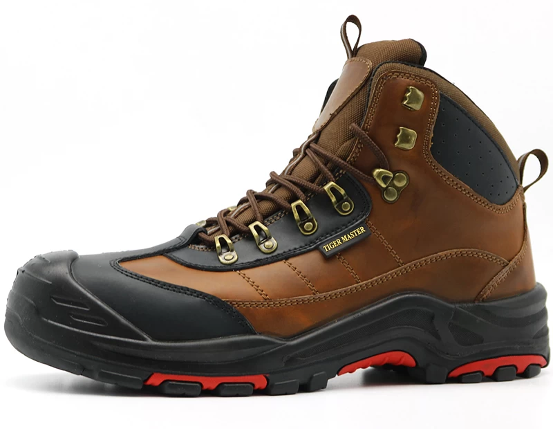 TM104 Tiger master brand oil resistant composite toe puncture proof oil field safety boots men