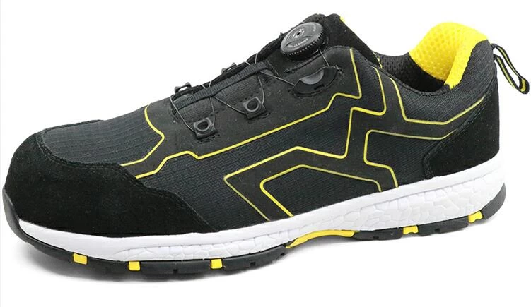 TMC019 Anti slip fast loosen lightweight impact resistant sport type safety shoes men