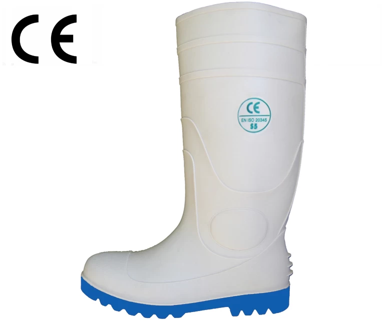 White color food industry CE standard pvc gumboots