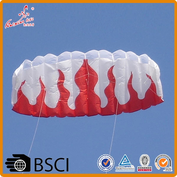 中国高品质2米双行Parafoil风筝动力火焰软风筝与飞行工具