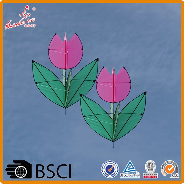 Colorful 3D Flower Kite Single Line Kite Outdoor sports Toy for kids kite with flying line