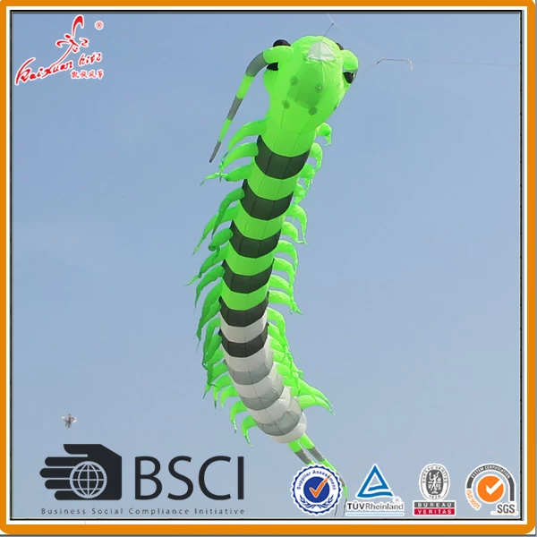 Giant flying inflatable caterpillar kite from kite factory