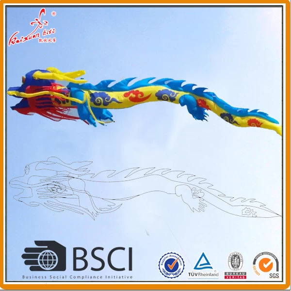 Giant flying inflatable dragon kite from chinese kite factory