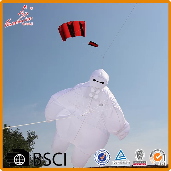 Hot selling customized Baymax inflatable kite for outdoor sport