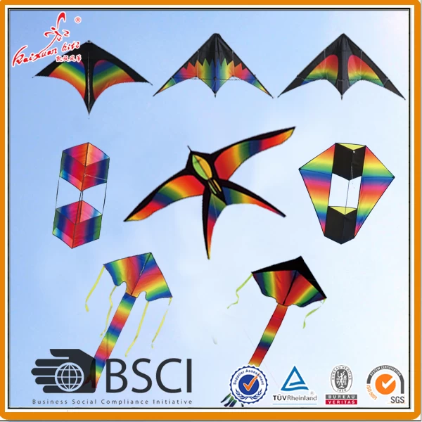 Various kinds of rainbow kite for sale