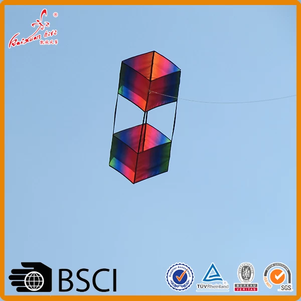 Weifang Kaixuan rainbow 3d box kite for sale