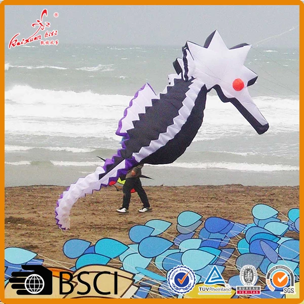 high quality soft inflatable show kite seahorse for sale