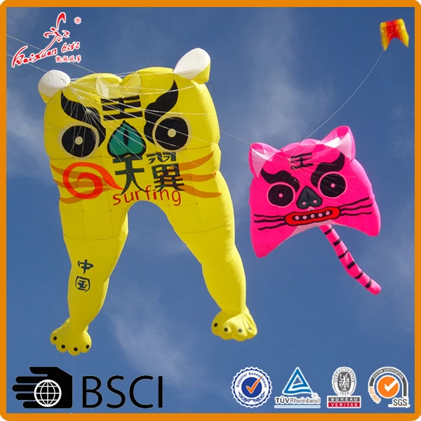 inflatable tiger kite outdoor sport hot sale soft from the kite factory
