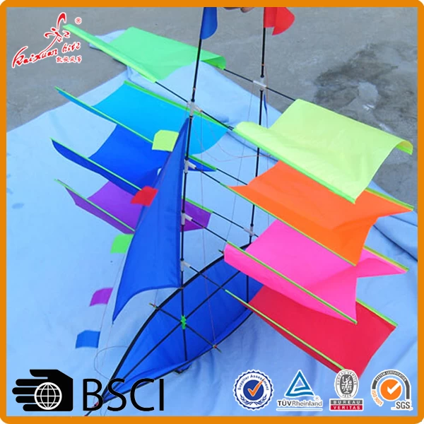 wholesale outdoor toys 3d sailing boat kite from the kite factory