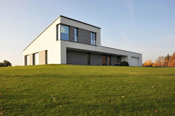 Prefab Simple-Shaped Zeitgenössische Stahl Struktur Haus Luxus