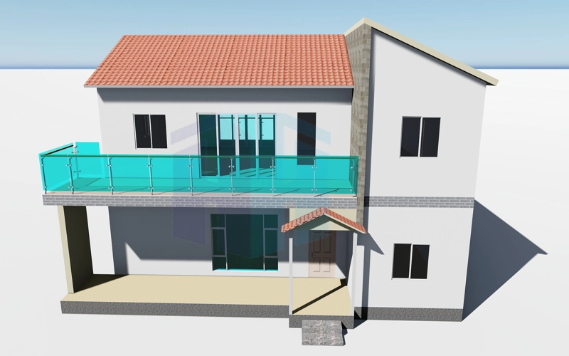 2 ستوري فاخر الجاهزة الصلب هيكل فيلا --- صممه غمزة