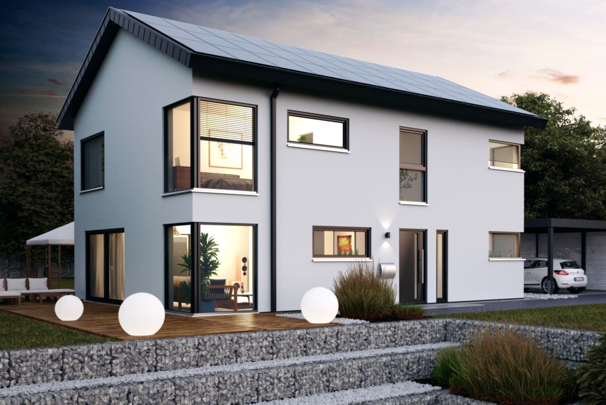 Un'imponente casa prefabbricata