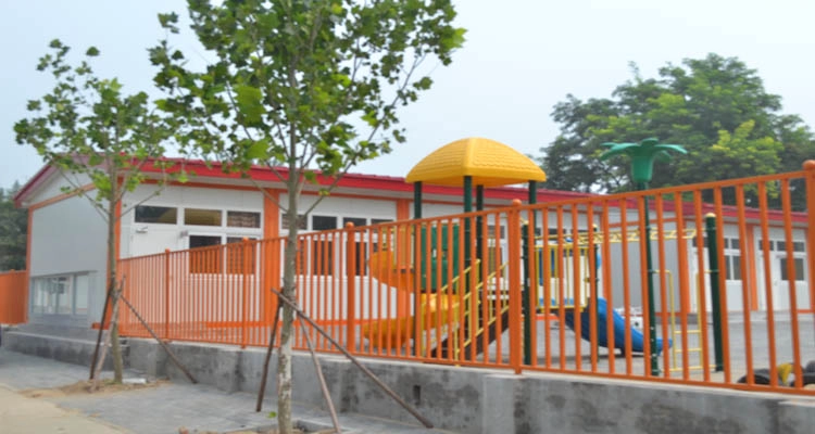 Modular prefabricated container school classroom construction