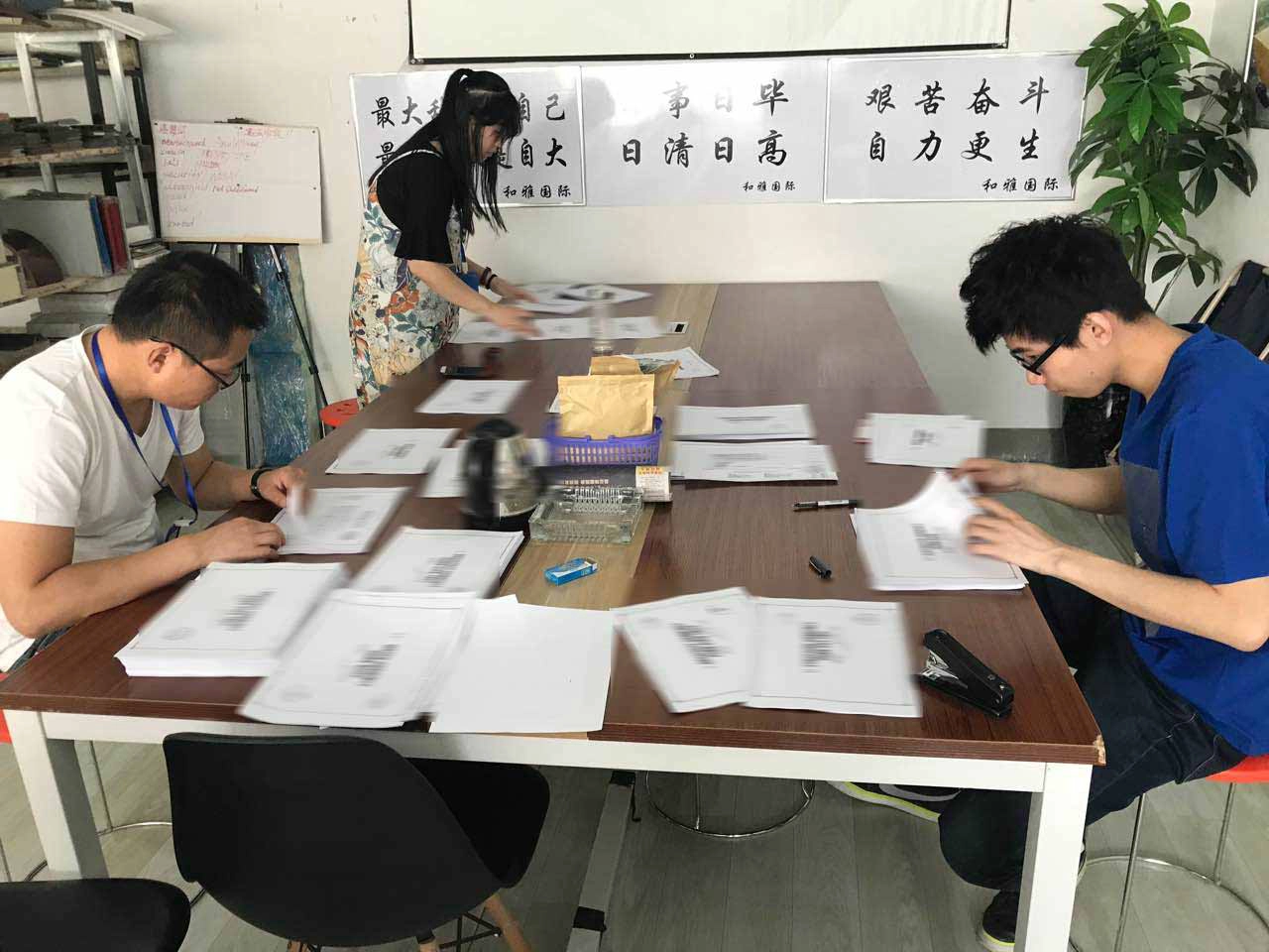 The group A sales team is preparing for the next project