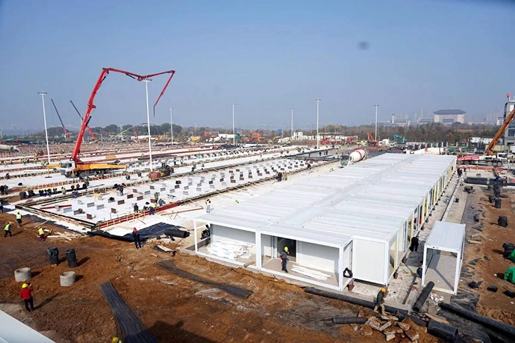 Больница Ухань Хуошэньшань строилась за 10 дней!