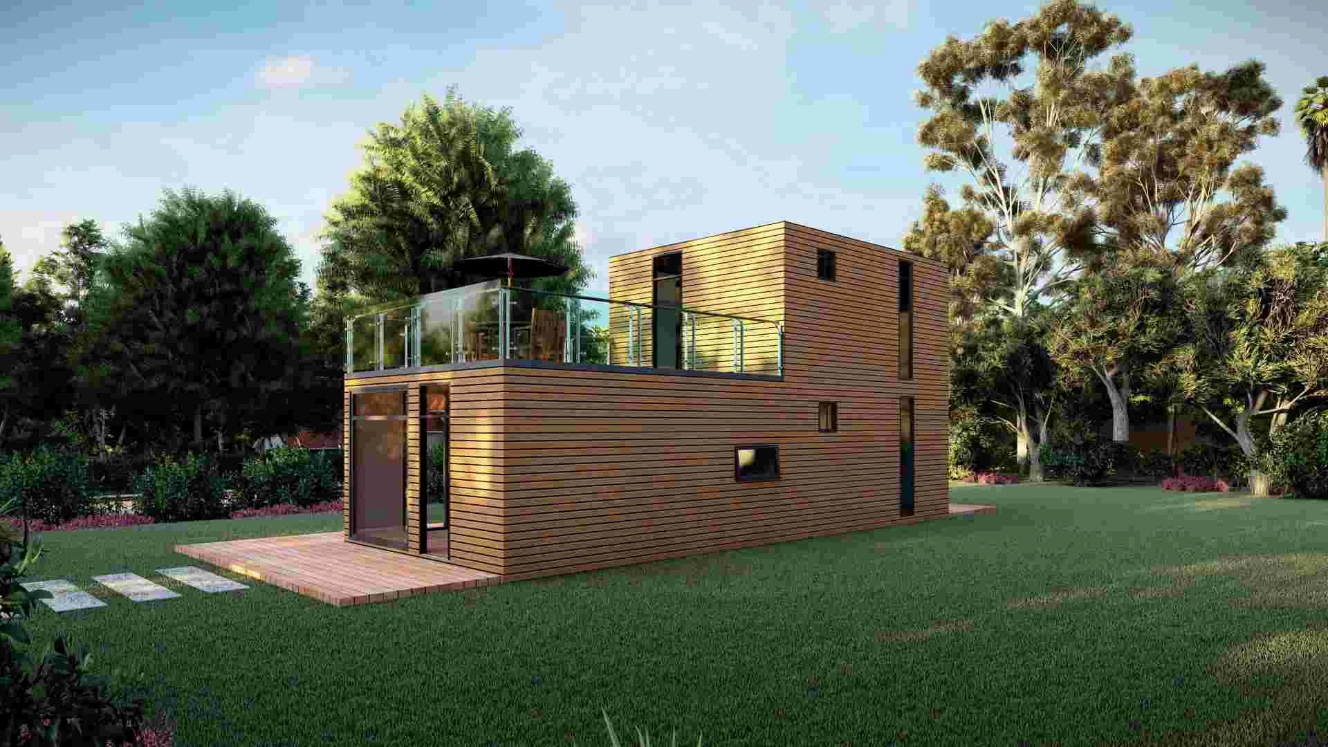 Wohngebäude - (Heya-2X03) 2-stöckiges neues Fertighaus-Containerhaus mit Bauunternehmen für Schlafzimmer und Wohnzimmer