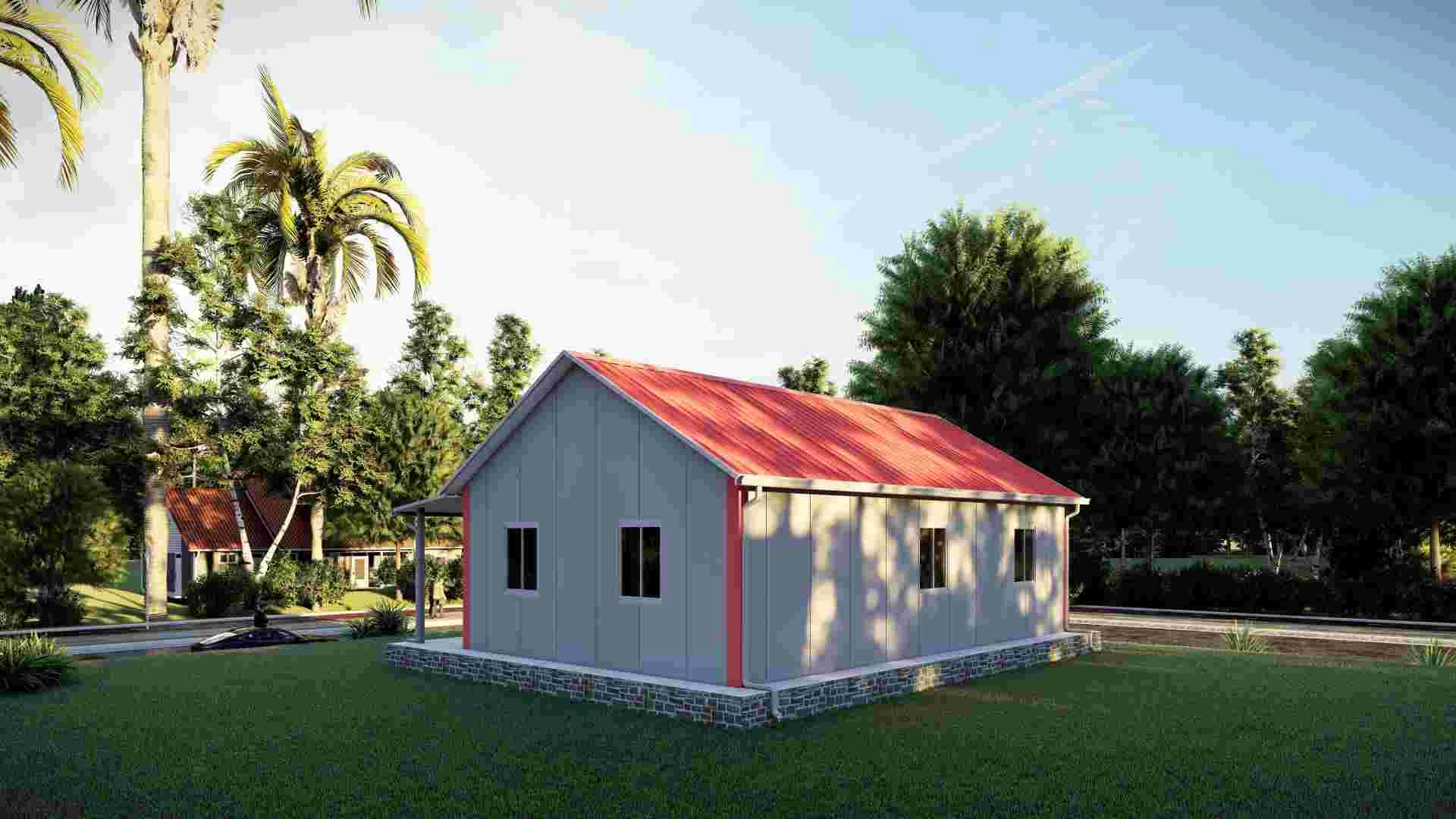 2B06-A China 2 room easily constructed and durable sandwich panel house for living