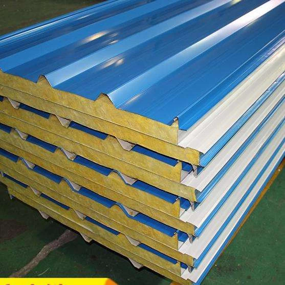 China Cheap Factory Price House Building Materials Precast Cooler Outdoor Wall Panels Sandwich Panel manufacturer