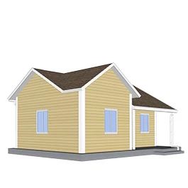 China 1-bedroom construction of prefabricated foam concrete houses residential for sale- S02