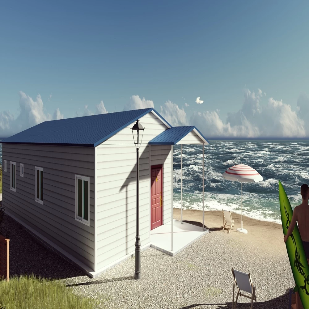 Casa sulla spiaggia prefabbricata con pannello sandwich modulare di nuovo stile HEYA