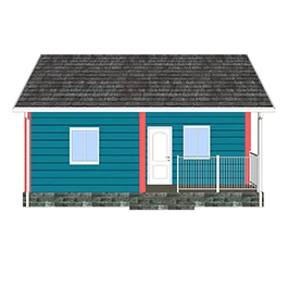 Heya-2B07-B Small Cute Prefab House Hot Selling 2 Bed Nice Design And Low Cost Prefab House