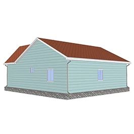 Heya-2Q09 منزل شخصي ذو جودة عالية مكون من سريرين يستخدم خطط تصميم المنازل الجاهزة الجاهزة