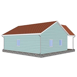 Heya-2Q09 2 Bed High Quality Personal House Use Pre-Fabricated House Light Prefabricated Plans Designs