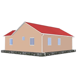Heya-2S05 China 2 bedroom foamed cement house low price in Chile on sale