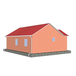 Heya-2S06 China 2 bedroom foamed cement house fast build hosue