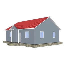 Heya-3S02 الصين 3 غرف نوم الأسمنت الرغوي تصميم منزل سهل البناء في جنوب إفريقيا