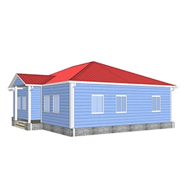 Heya-3S03 China 3 bedroom foamed cement low cost stronger prefabricated homes