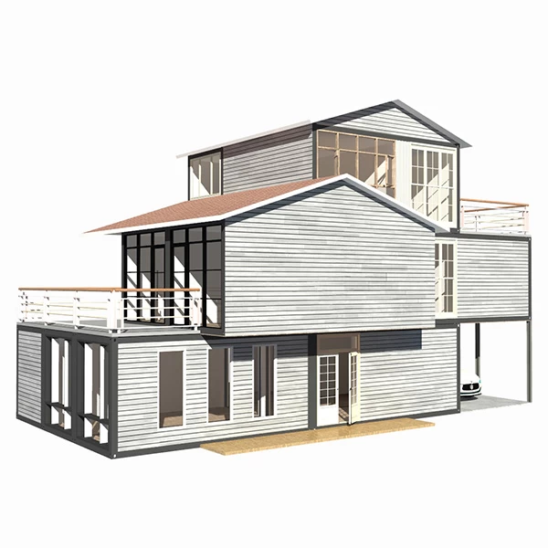 Heya-5X01 Luxury accommodation unit design plan with garage