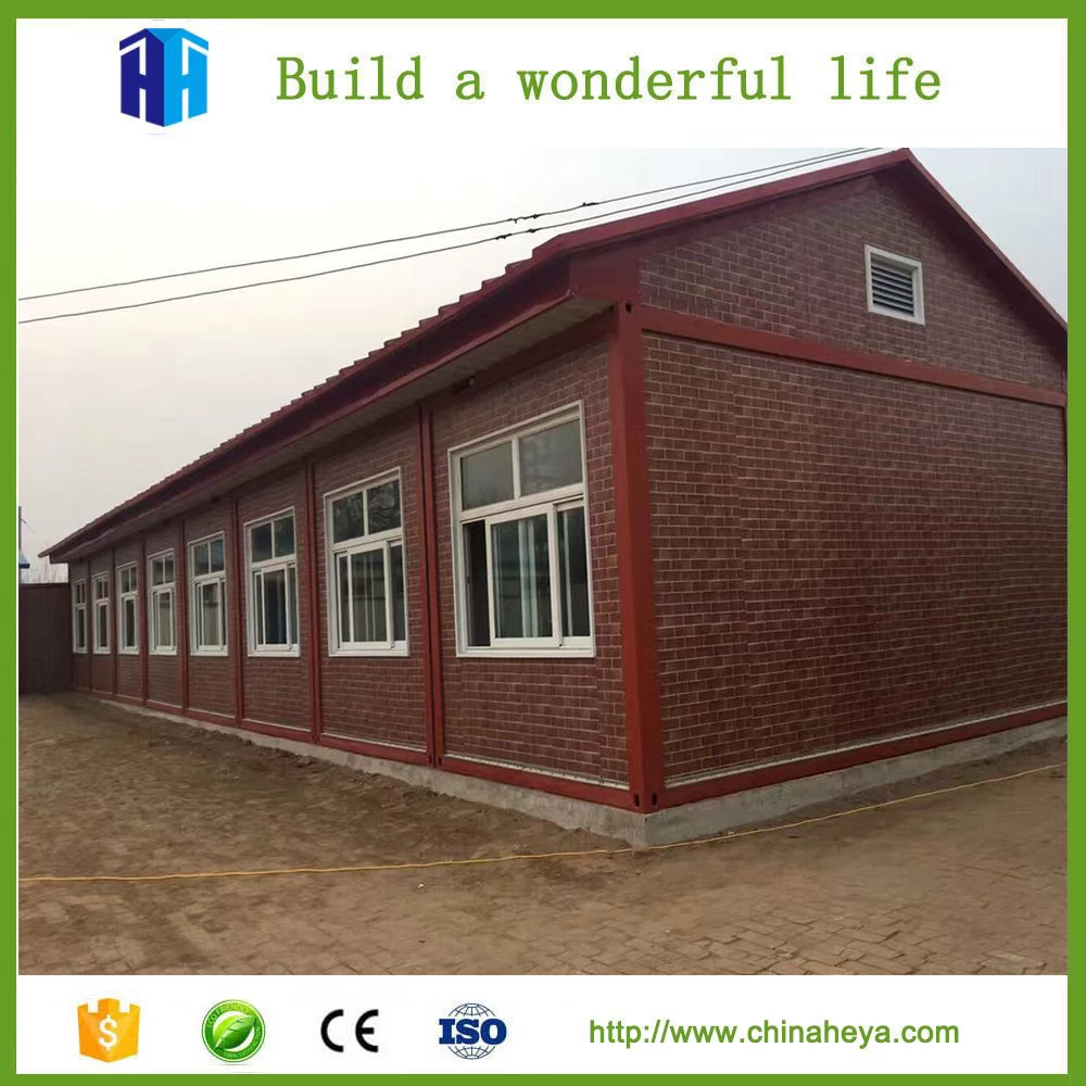 Conception préfabriquée de maison de cadre en acier de maison de conteneur de bâtiment d'école de longue durée