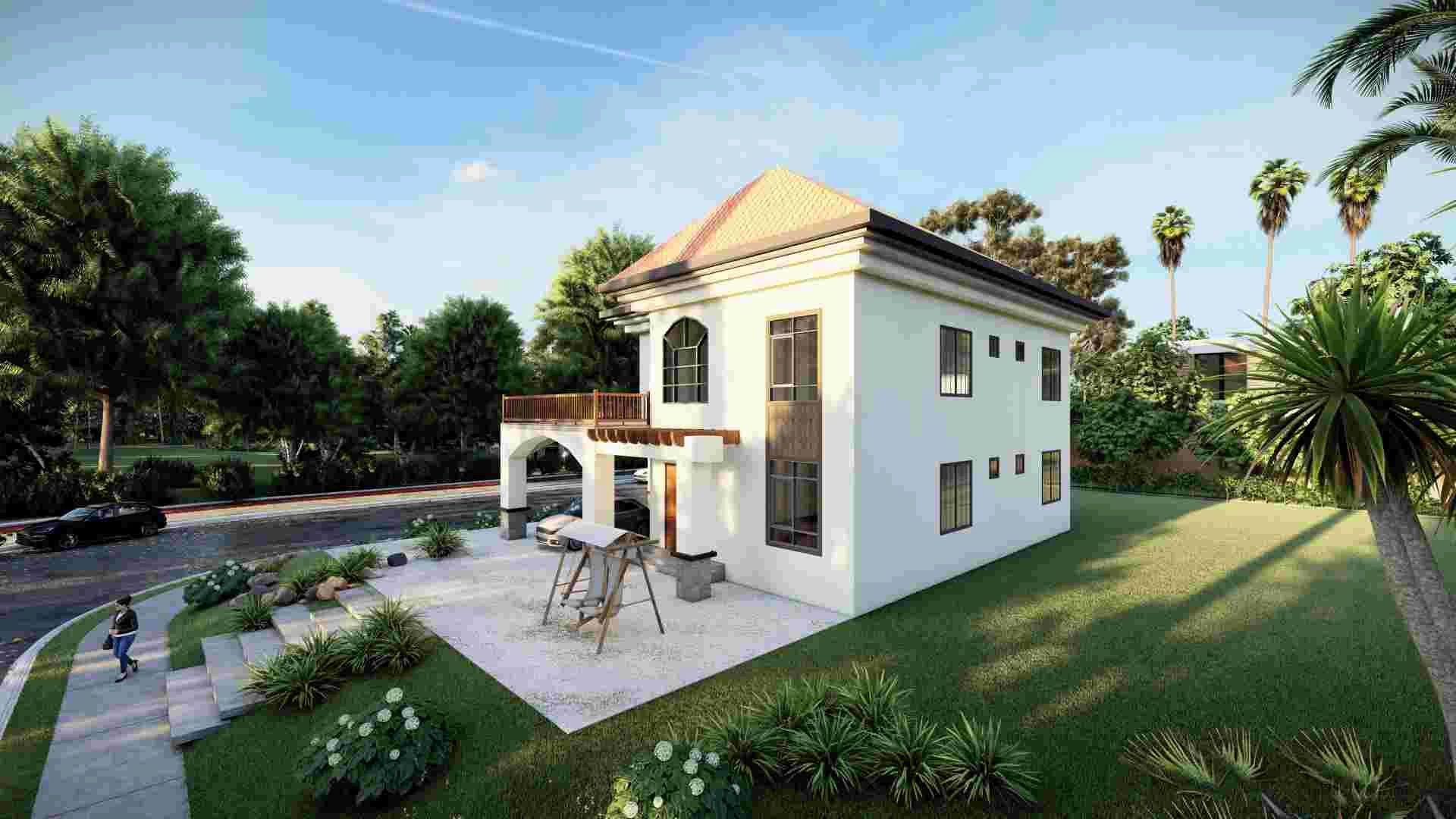 Luxus 2 Etage Prefab Living Steel Villa House -QB18
