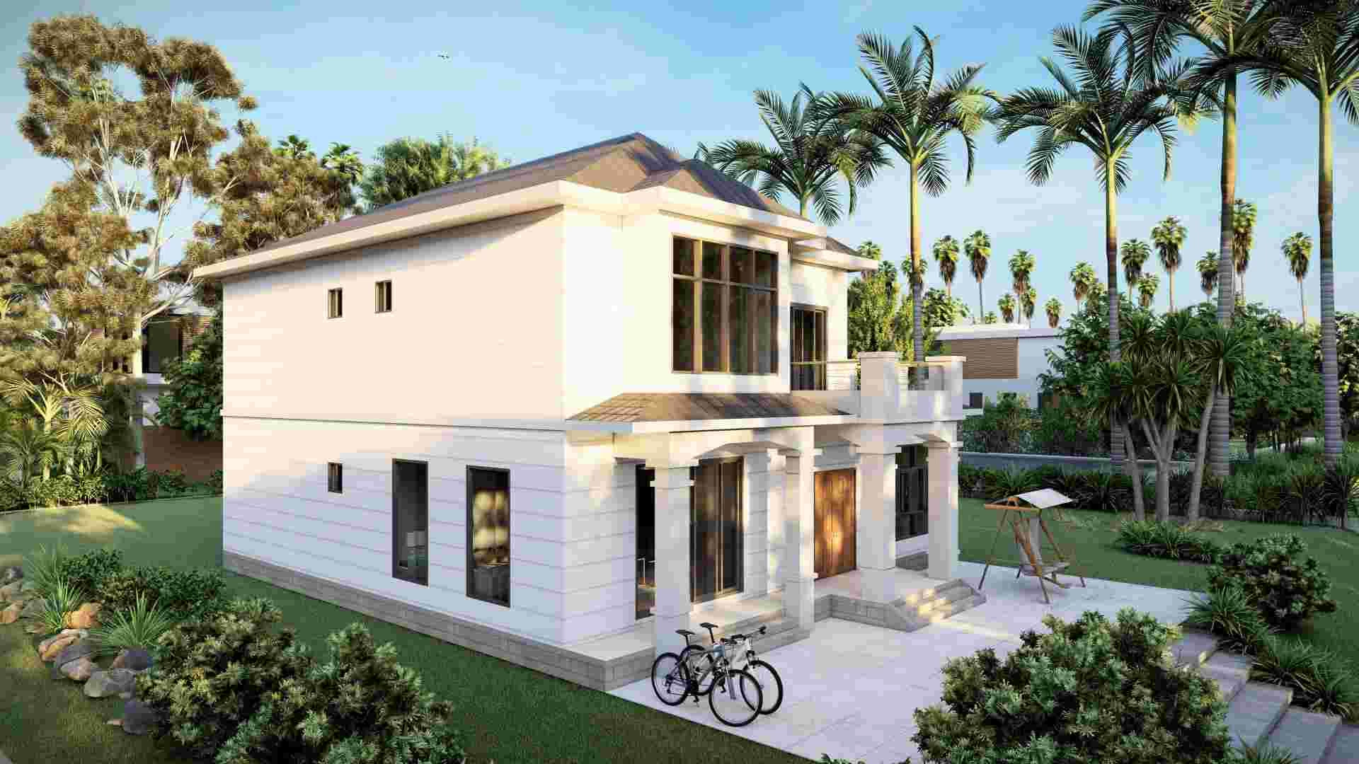 Luxus leichter Stahlhaus China Beliebte Stahl Villa Moderne Häuser Kits Voller Plan - QB31