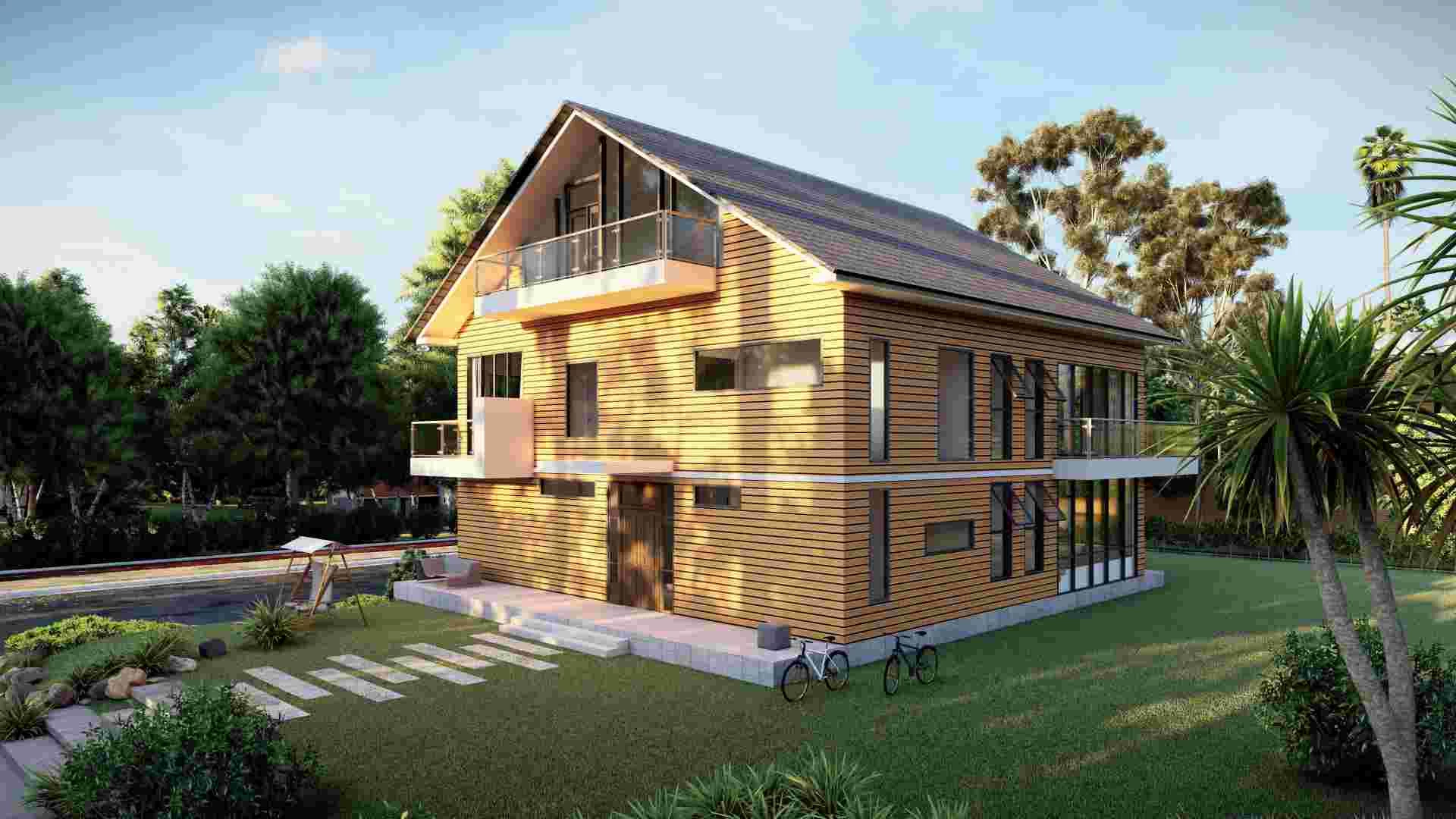 Luxus-beliebter modularer Stahl-Villa China wohnen Wohnsitz für lebende -qb27