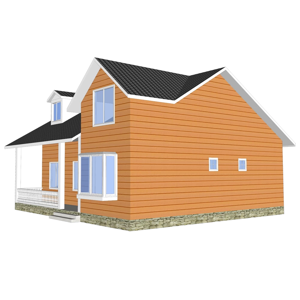 فيلا فاخرة - (QB10) 2019 سعر جديد المنازل الجاهزة بناء الهيكل الصلب تصميم 2 طوابق للبيع