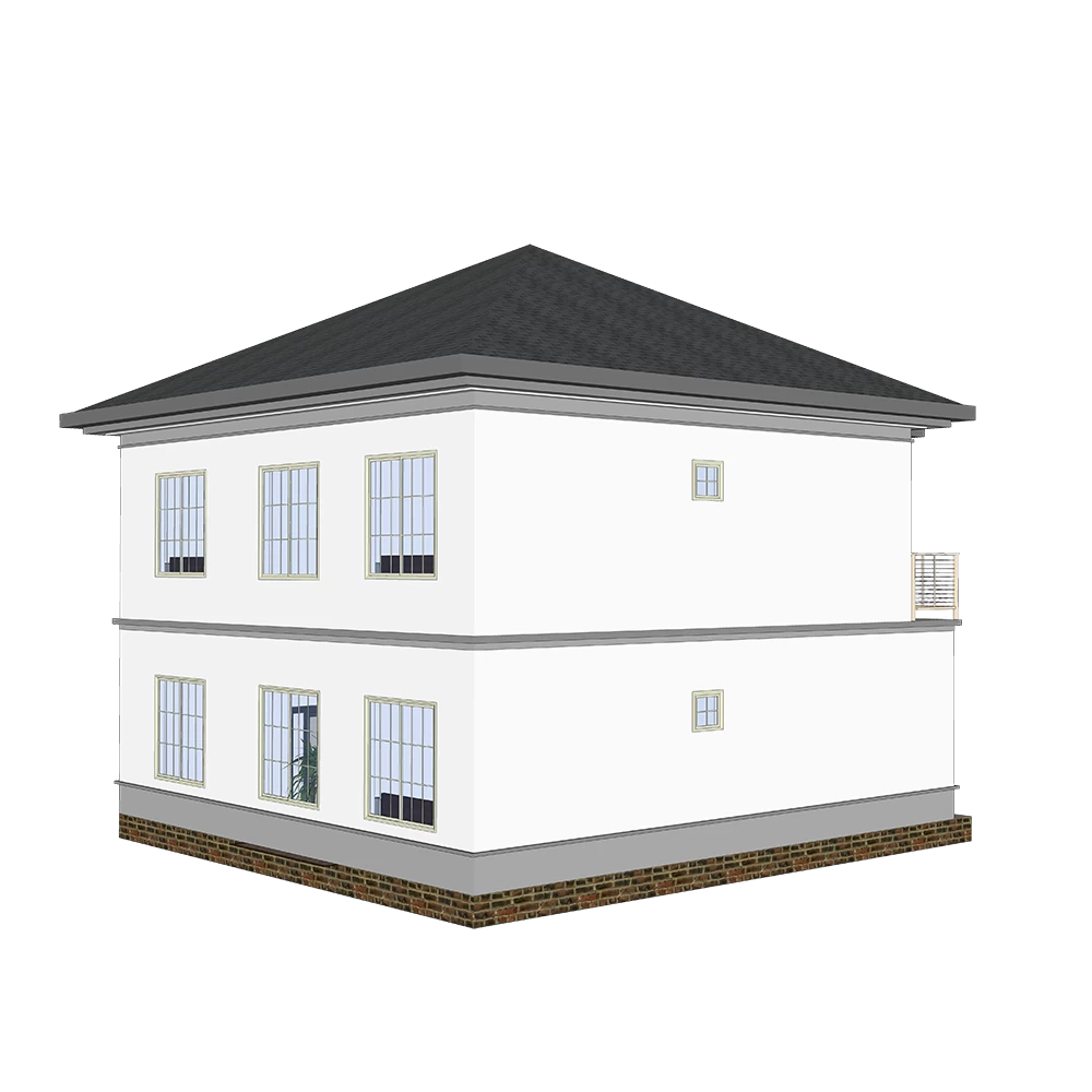 Luxury Villa - (QB15) Sturdy Durable Steel Structure Prefab Model House Building Plans Designs