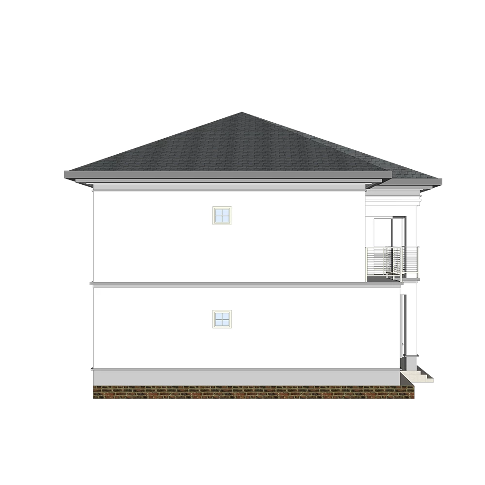 فيلا فاخرة - (QB15) تصميمات خطط بناء منزل نموذجي متين بهيكل صلب متين