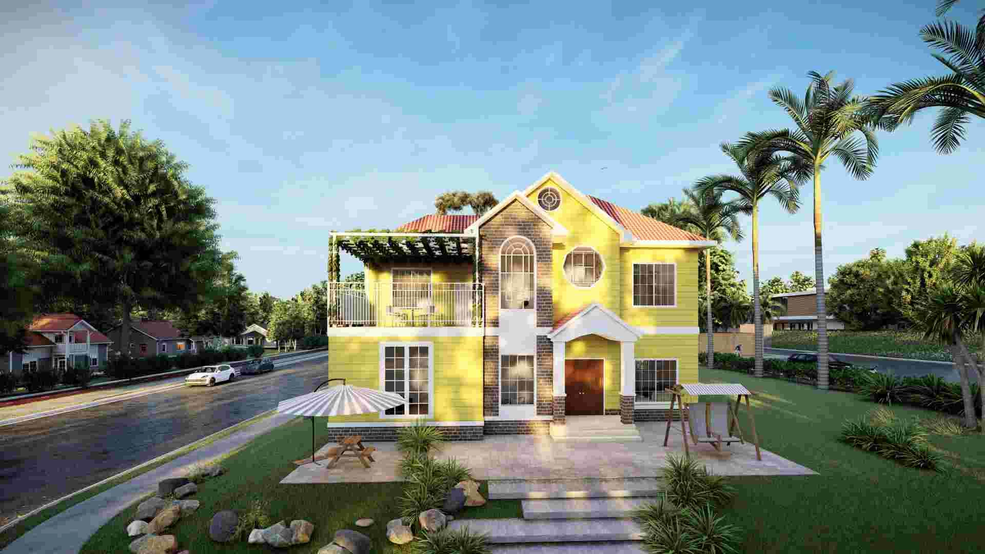 Villa de luxe - (QB12) 2019 Nouvelle maison préfabriquée en structure métallique avec cuisine et salle de bains