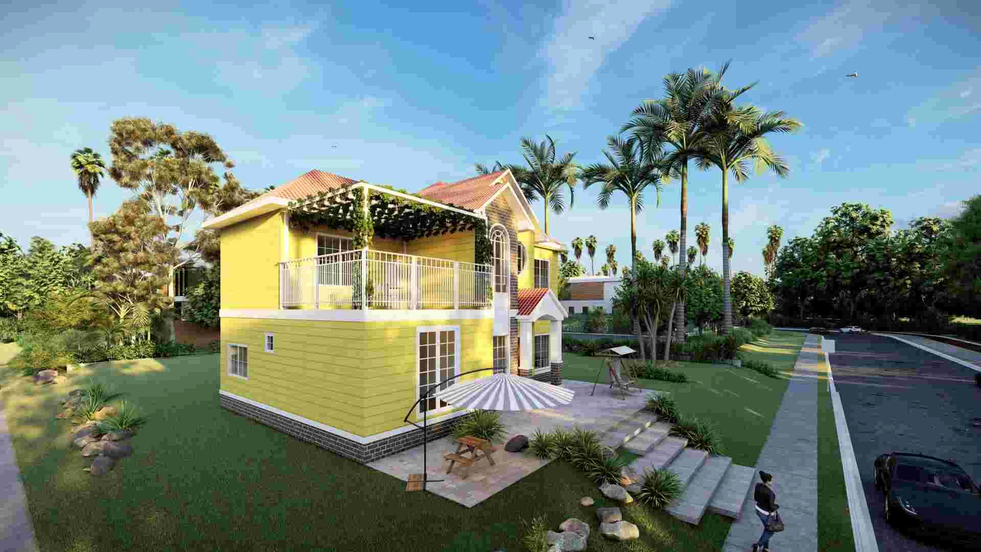Villa di lusso - (QB12) 2019 Nuova casa prefabbricata con struttura in acciaio di design con cucina e bagno