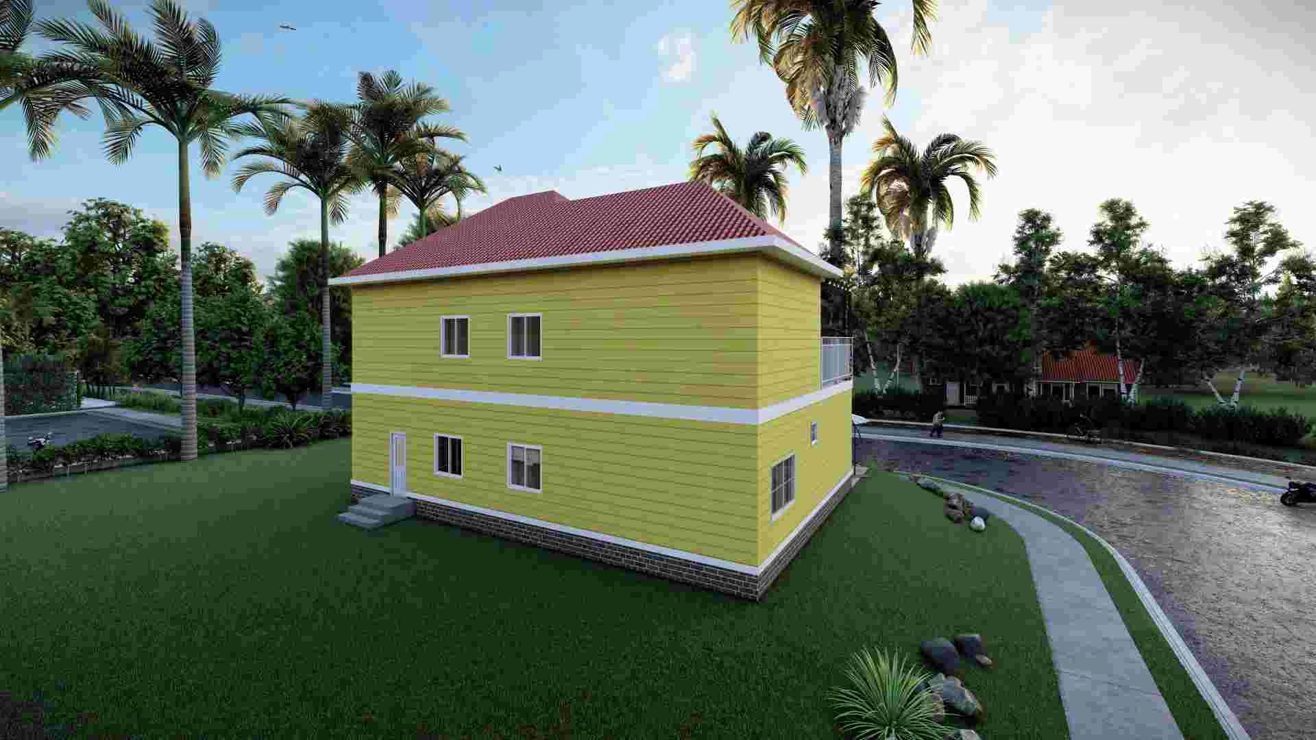 Villa di lusso - (QB12) 2019 Nuova casa prefabbricata con struttura in acciaio di design con cucina e bagno