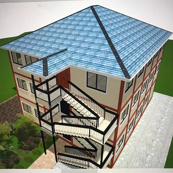 Nouveau design à faible coût préfabriqué école House Design Container School Rooms Plan complet