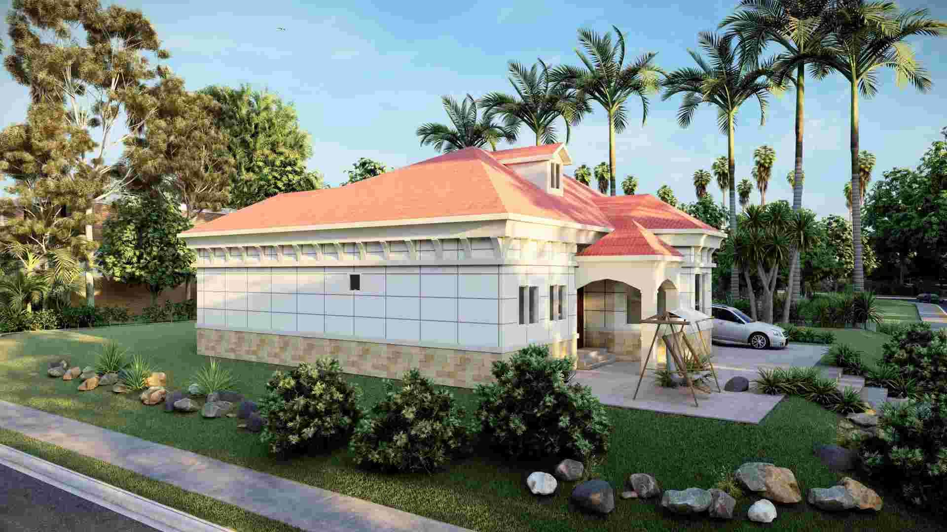 Villa de luxe - (QB11) 2019 Nouveau prix Construction de construction en acier de maisons préfabriquées avec garage
