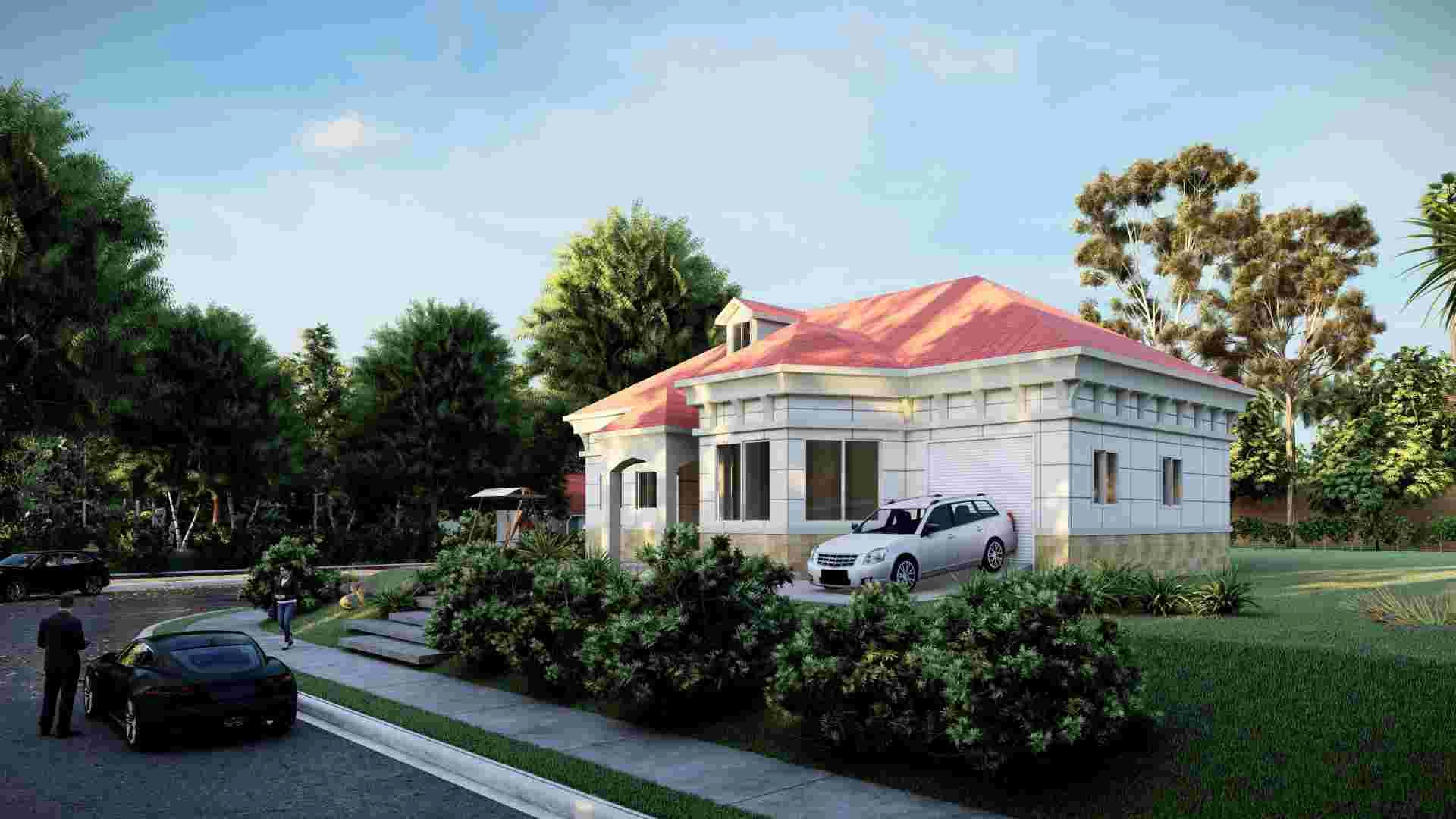 Роскошная вилла - (QB11) 2019 Новые цены Сборные дома стальная конструкция Дизайн здания С гаражом