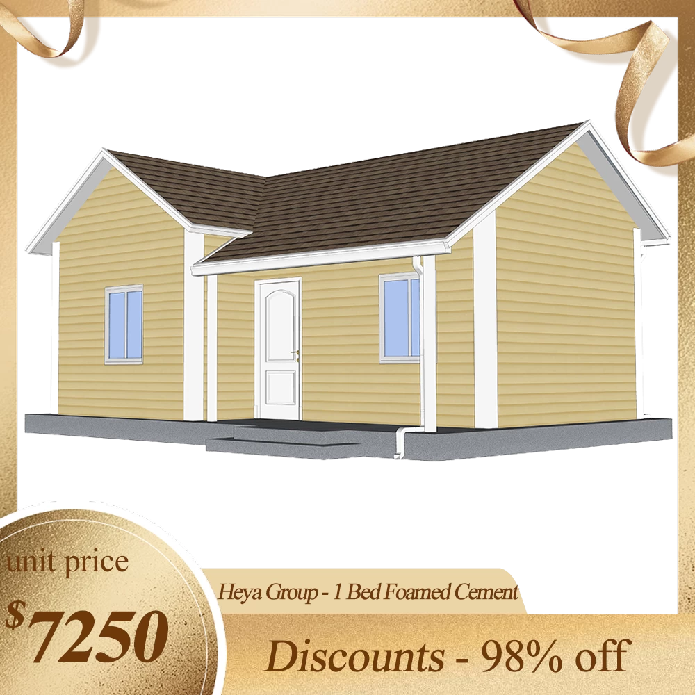 China 1-bedroom construction of prefabricated foam concrete houses residential for sale- S02