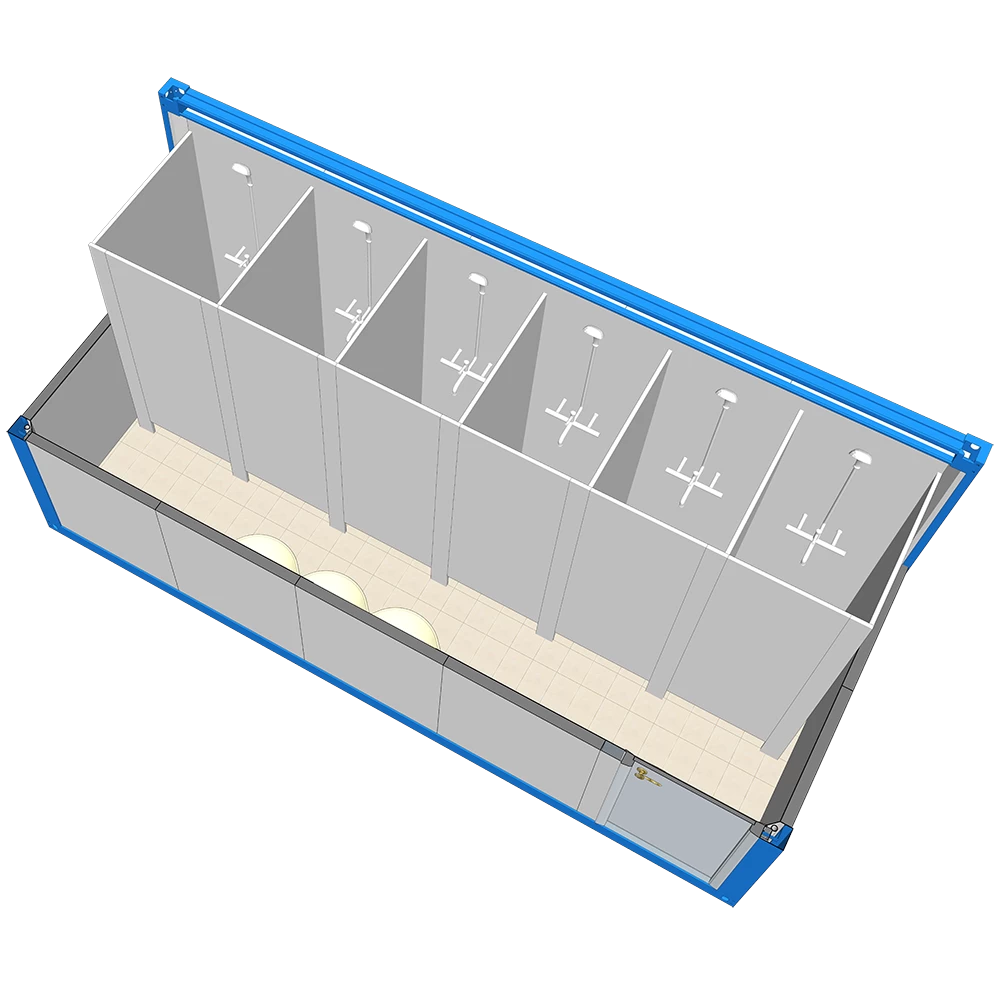 Conception de douche - Maison de douche modulaire portative préfabriquée bon marché de qualité supérieure Heya de construction facile à vendre